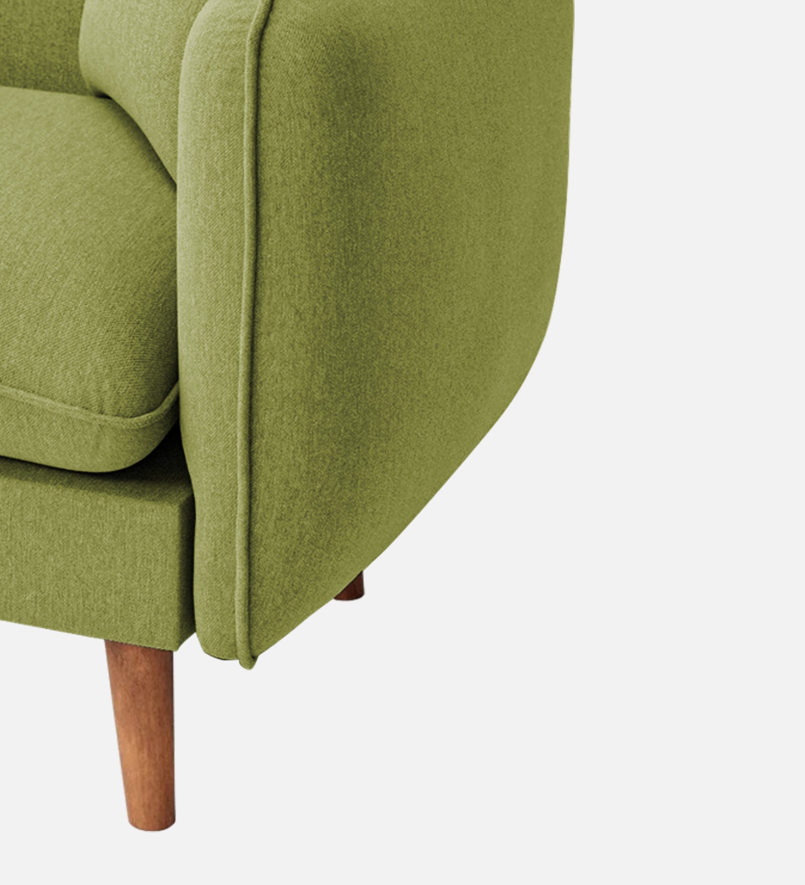 Reva Fabric 1 Seater Sofa In Lime Green Colour