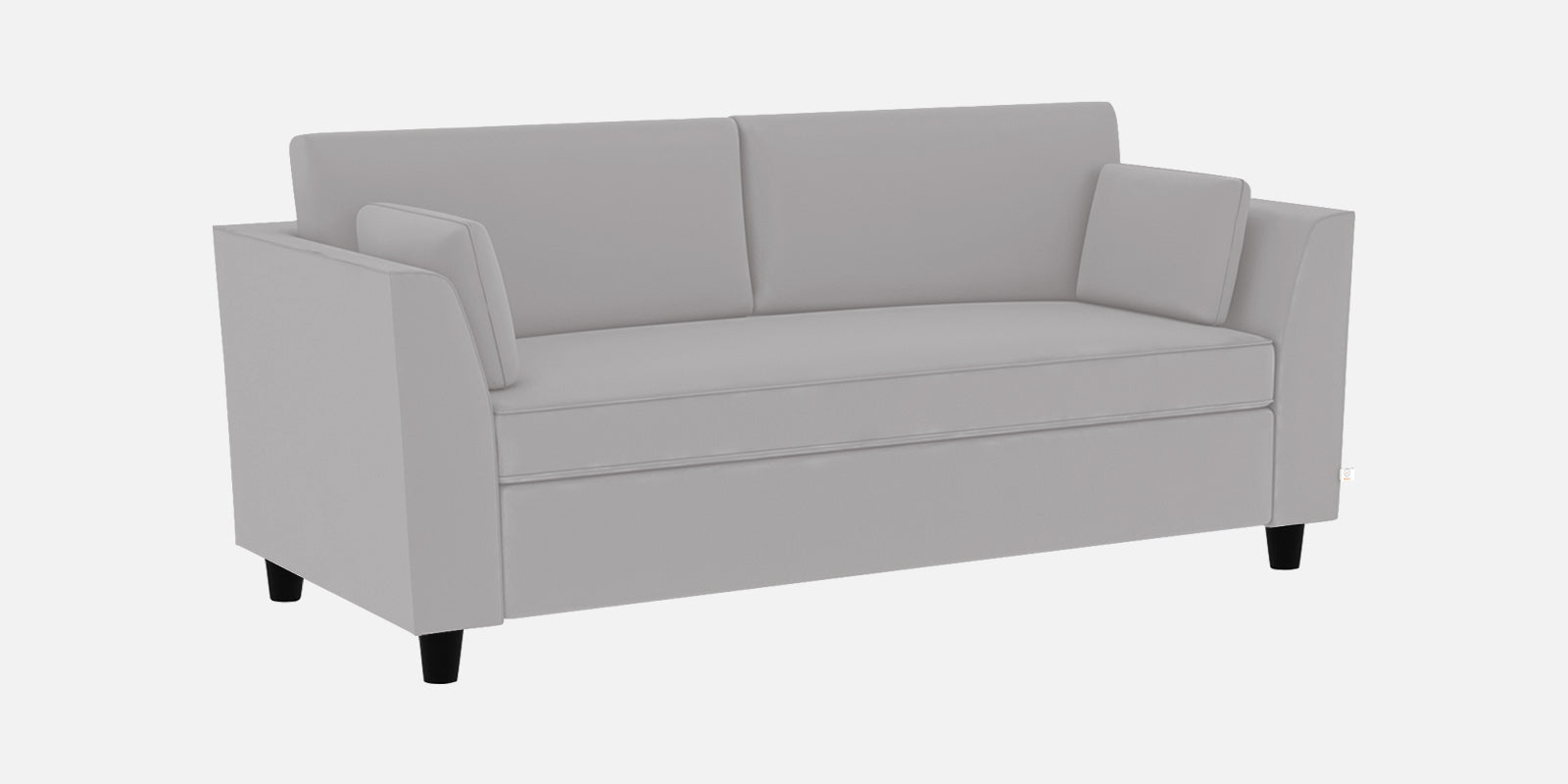 Bristo Velvet 3 Seater Sofa in light grey Colour With Storage