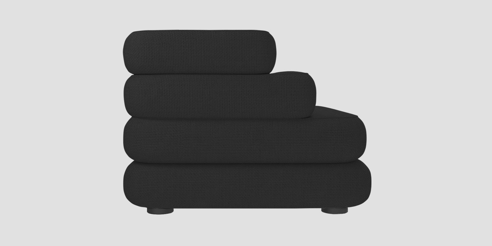 Wener Fabric 3 Seater Sofa in Bitter Black Colour