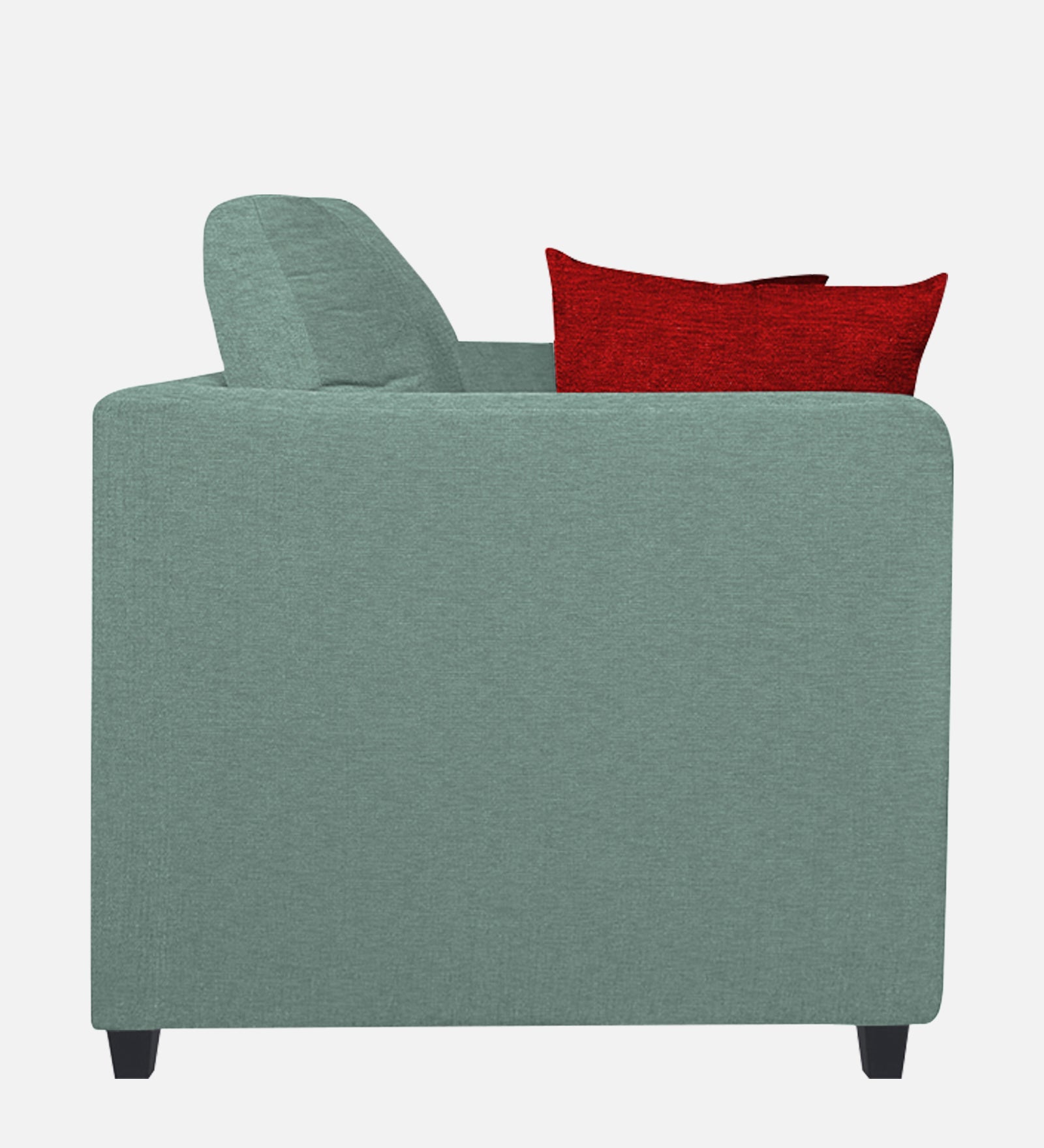 Nuska Fabric 1 Seater Sofa in Suka Grey Colour