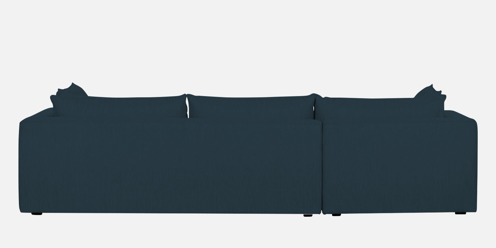 Ziggy Fabric LHS Sectional Sofa (3+Lounger) in Cool Blue Colour