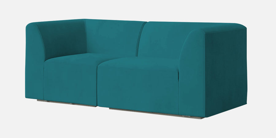 Bufa Velvet 2 Seater Sofa In Arabian Green Colour - Febonic Living