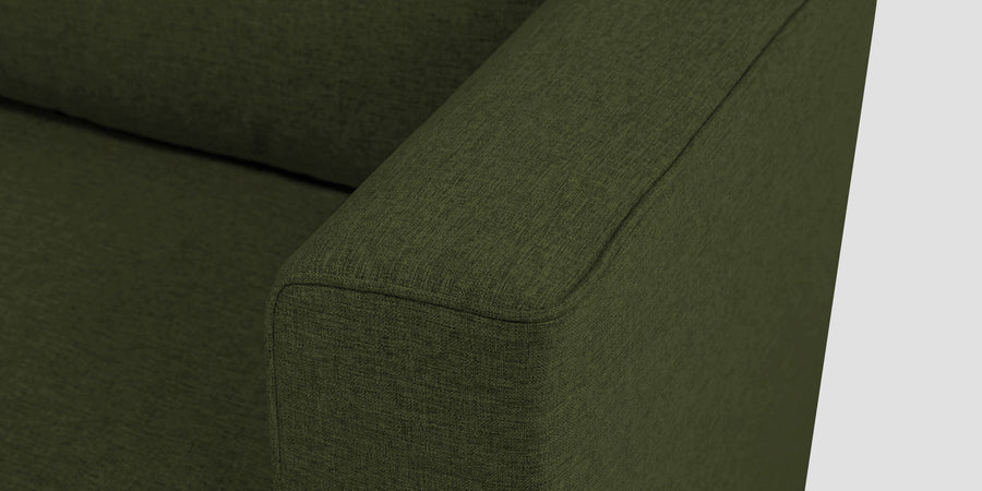 Kenia Fabric 3 Seater Foldable Sofa Cum Bed In Olive Green Colour - Febonic Living