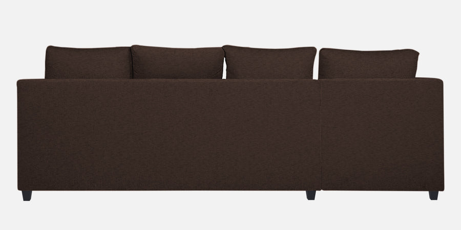 Nebula Fabric Rhs Sectional Sofa 3 Lounger In Coffee Brown Colour - Febonic Living