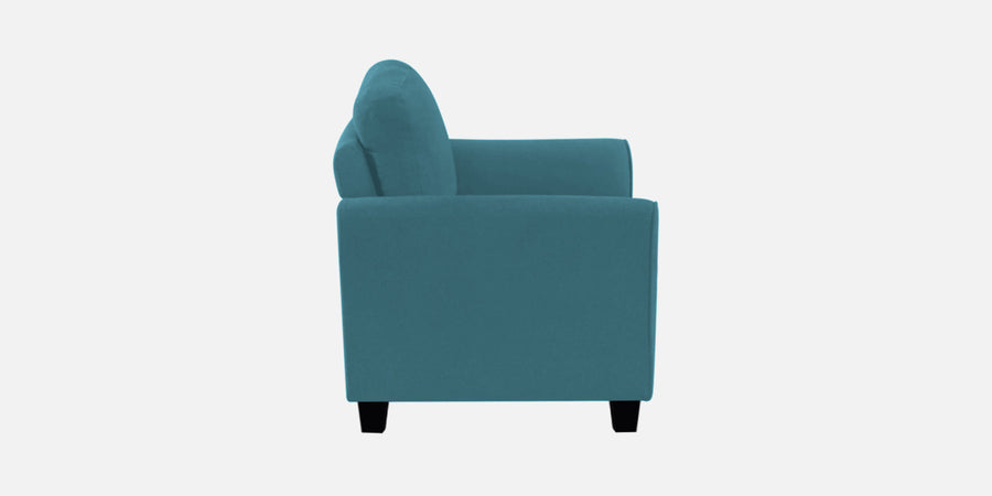 Daroo Velvet 3 Seater Sofa In Aqua Blue Colour - Febonic Living