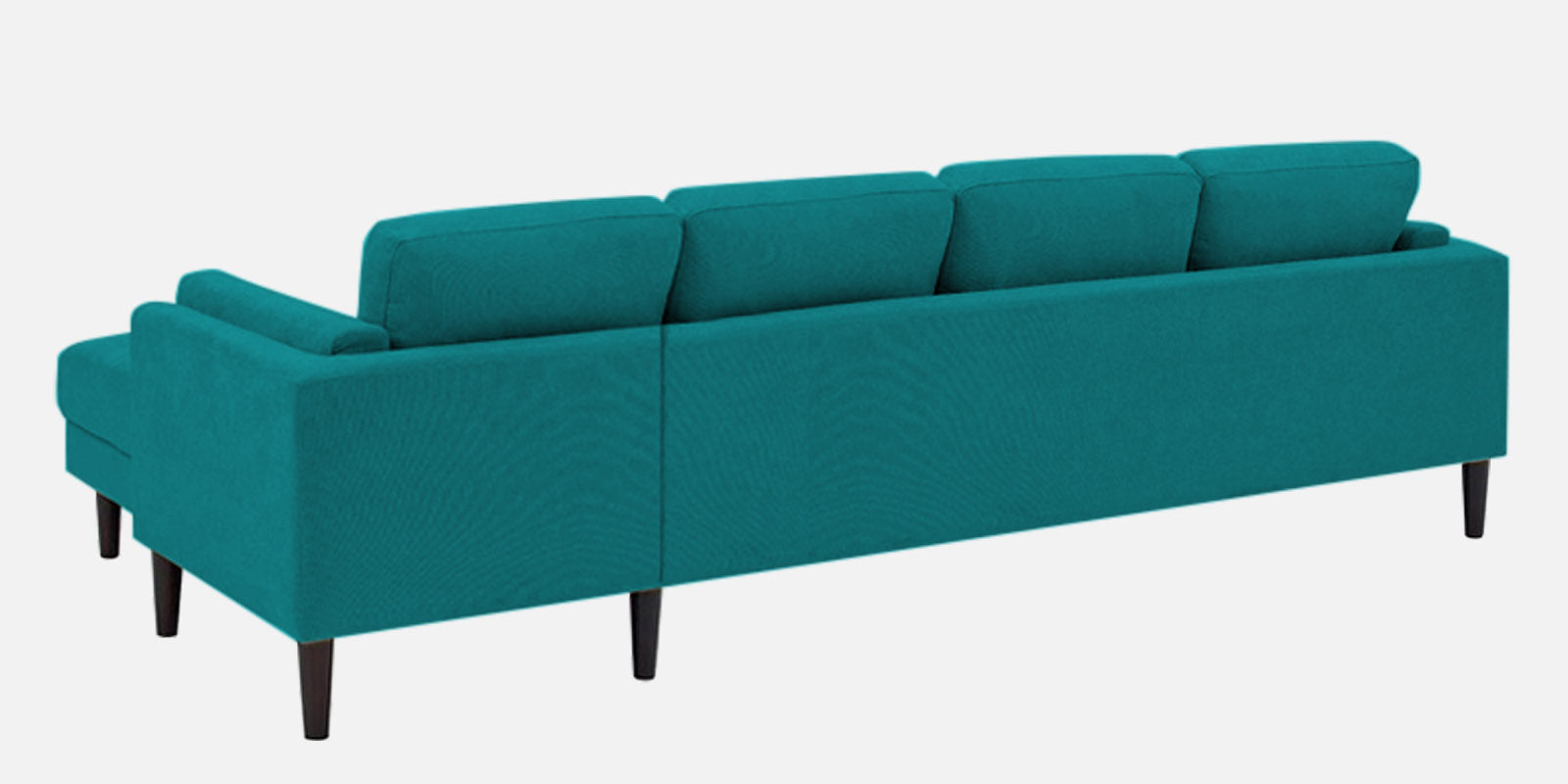 Creata Fabric LHS Sectional Sofa (3+Lounger) in Sea Green Colour by Febonic