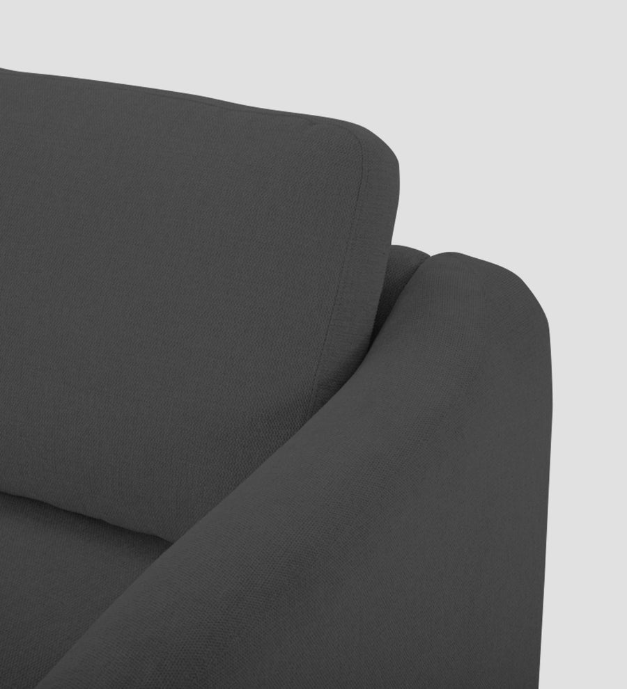 Elara Fabric 1 Seater Sofa In Stone Grey Colour - Febonic Living
