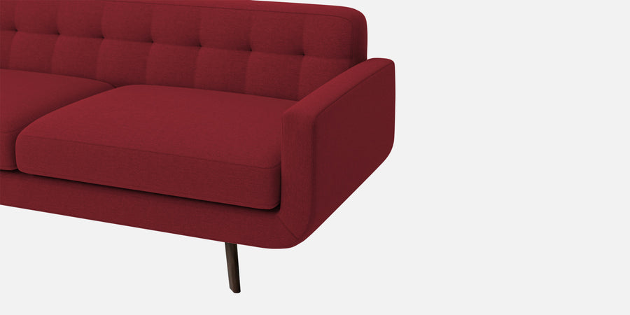 Marsela Fabric 3 Seater Sofa In Chilli Red Colour - Febonic Living