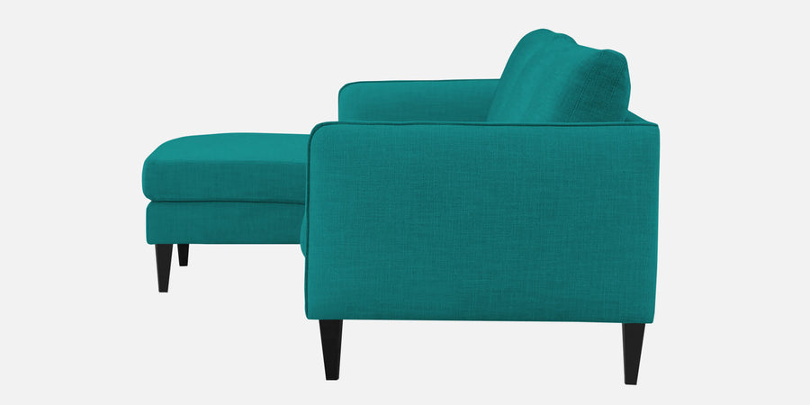 Piku Fabric Rhs Sectional Sofa 3 Lounger In Sea Green Colour - Febonic Living