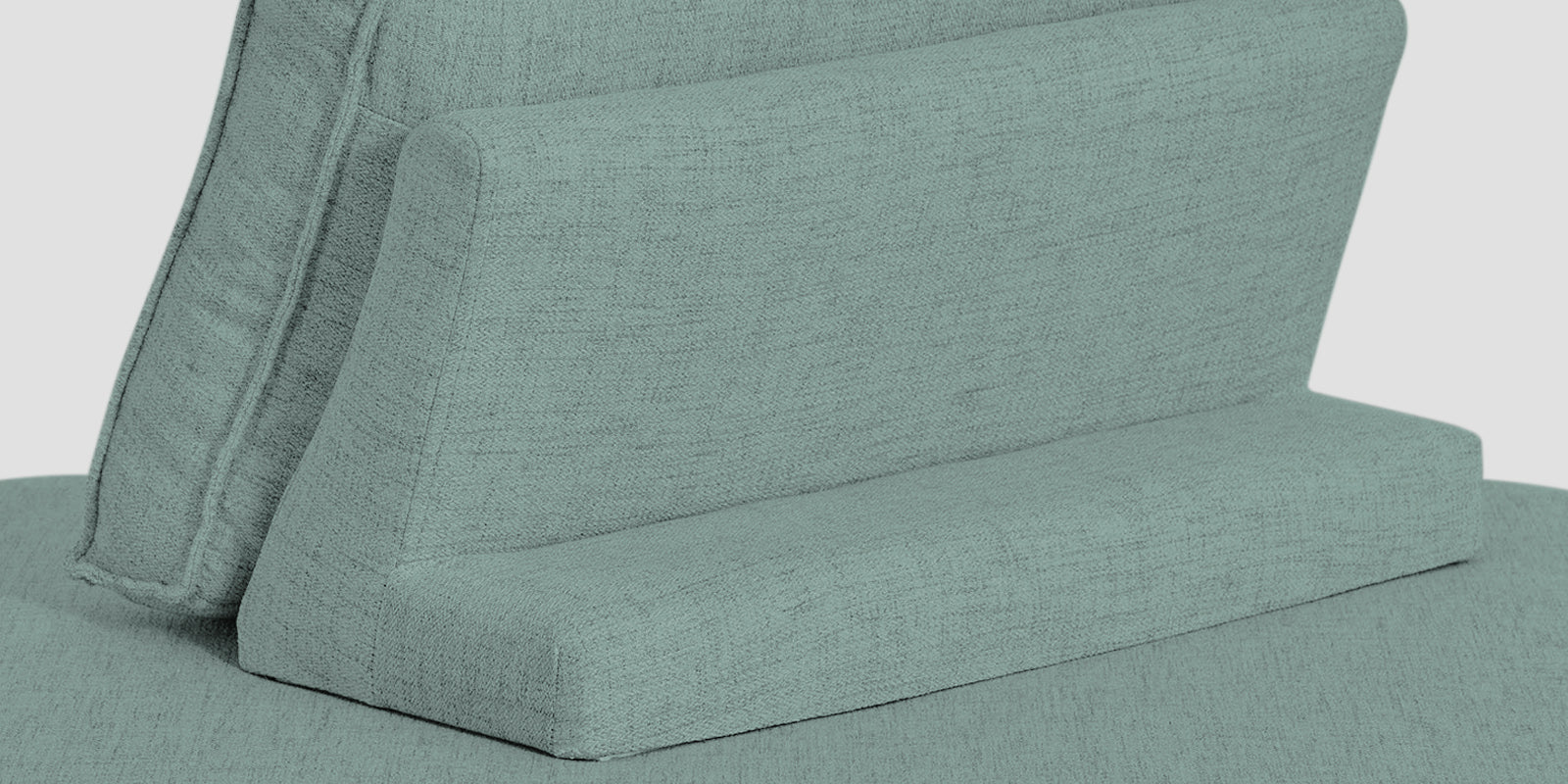 Hiver Fabric Day Bed Sofa In Suka Beige Colour With Back Rest - Febonic Living
