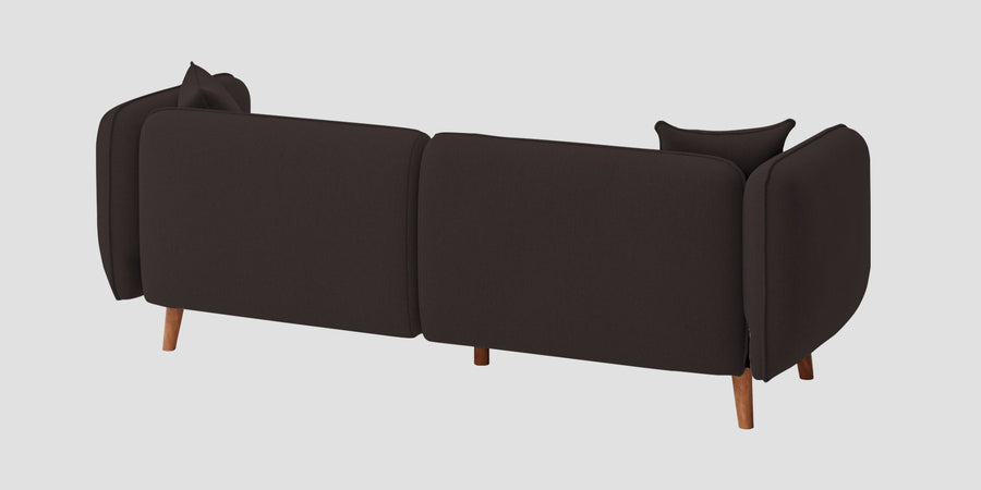 Reva Fabric 3 Seater Sofa In Pebble Brown Colour - Febonic Living