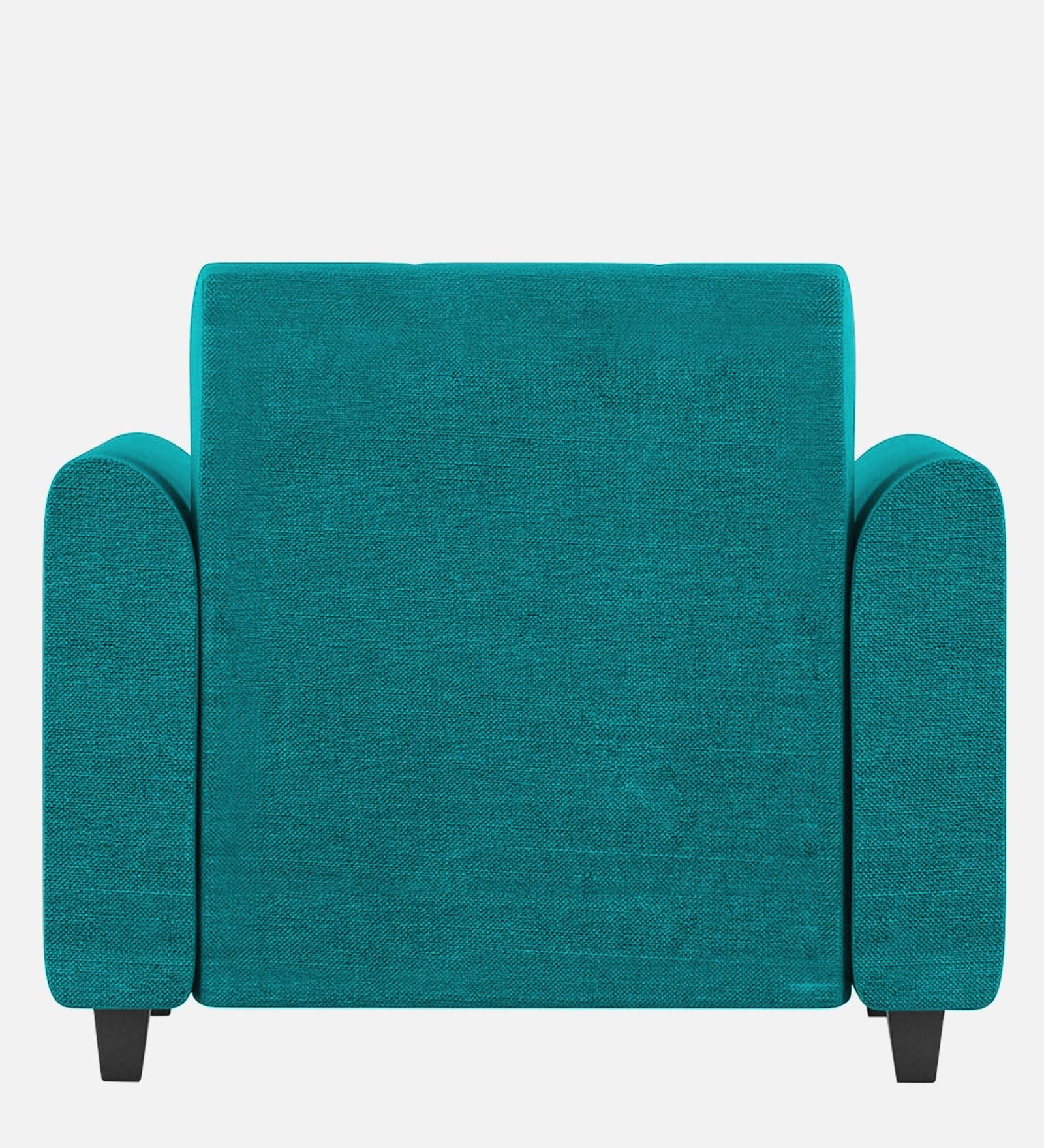 Denmark Fabric 1 Seater Sofa in Sea Green Colour