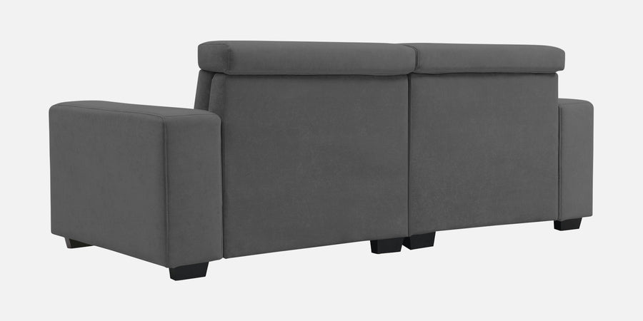 Hiro Fabric 2 Seater Sofa In Pure Grey Colour - Febonic Living