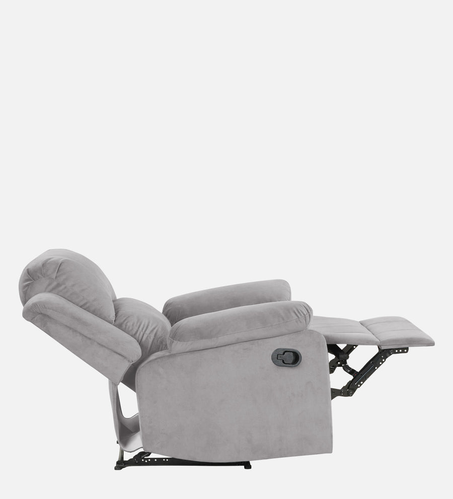 Lexi Fabric 1 Seater Motorized Recliner In Concrete Grey Colour - Febonic Living