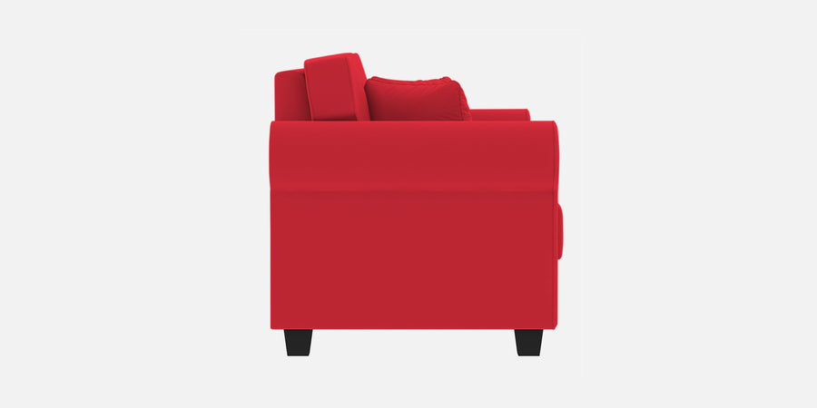Numonk Velvet 3 Seater Sofa In Ox Blood Maroon Colour - Febonic Living