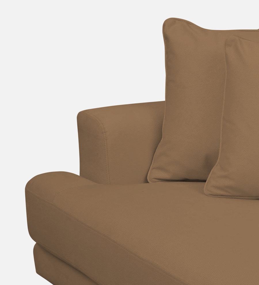 Woody Fabric 1 Seater Sofa In Dusty Peach Colour - Febonic Living