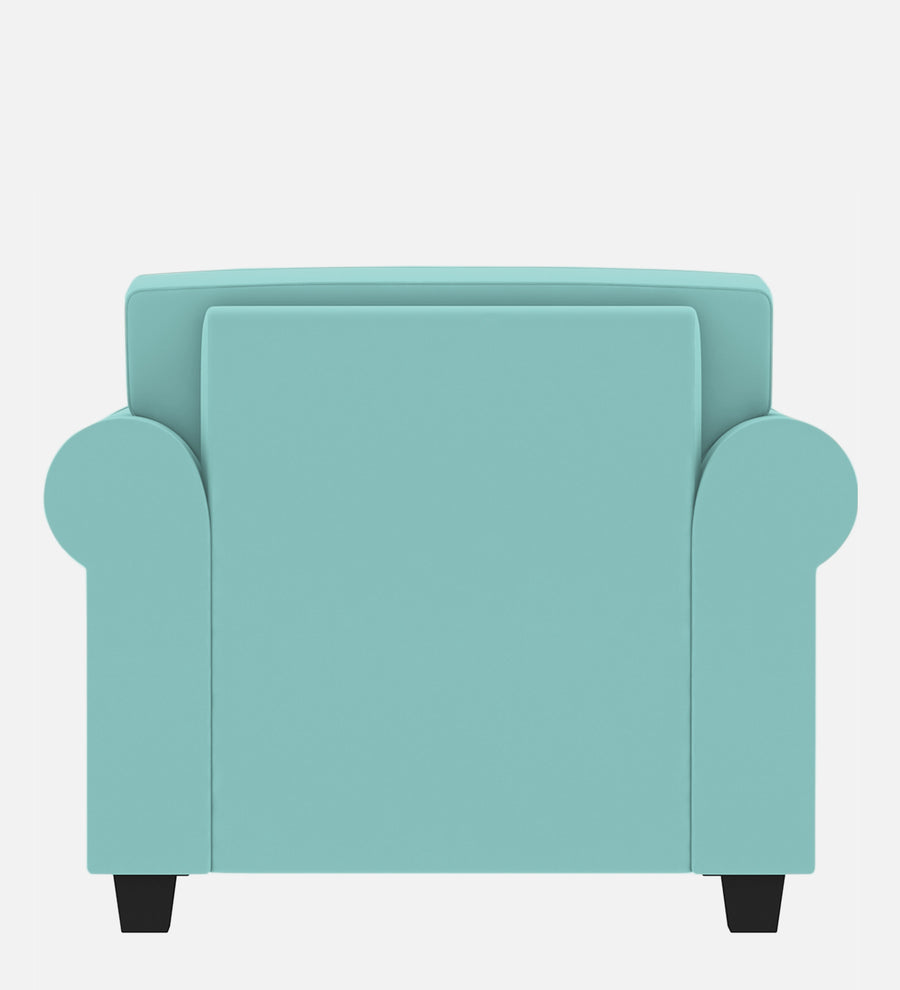 Numonk Velvet 1 Seater Sofa In Barmunda Aqua Colour - Febonic Living
