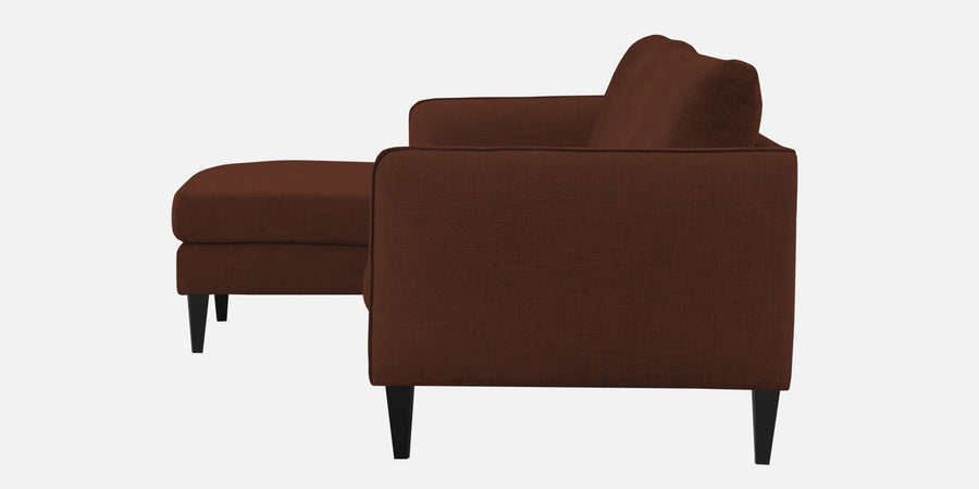 Piku Fabric Rhs Sectional Sofa 3 Lounger In Coffee Brown Colour - Febonic Living