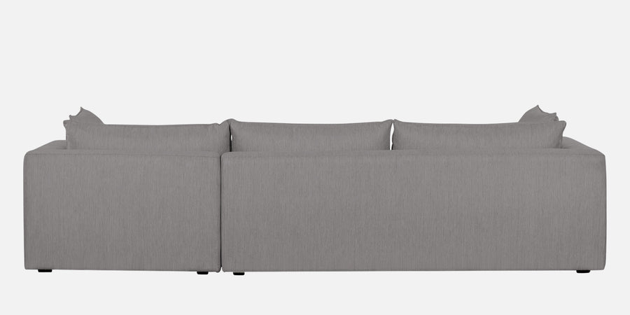 Ziggy Fabric Rhs Sectional Sofa 3 Lounger In Silver Grey Colour - Febonic Living