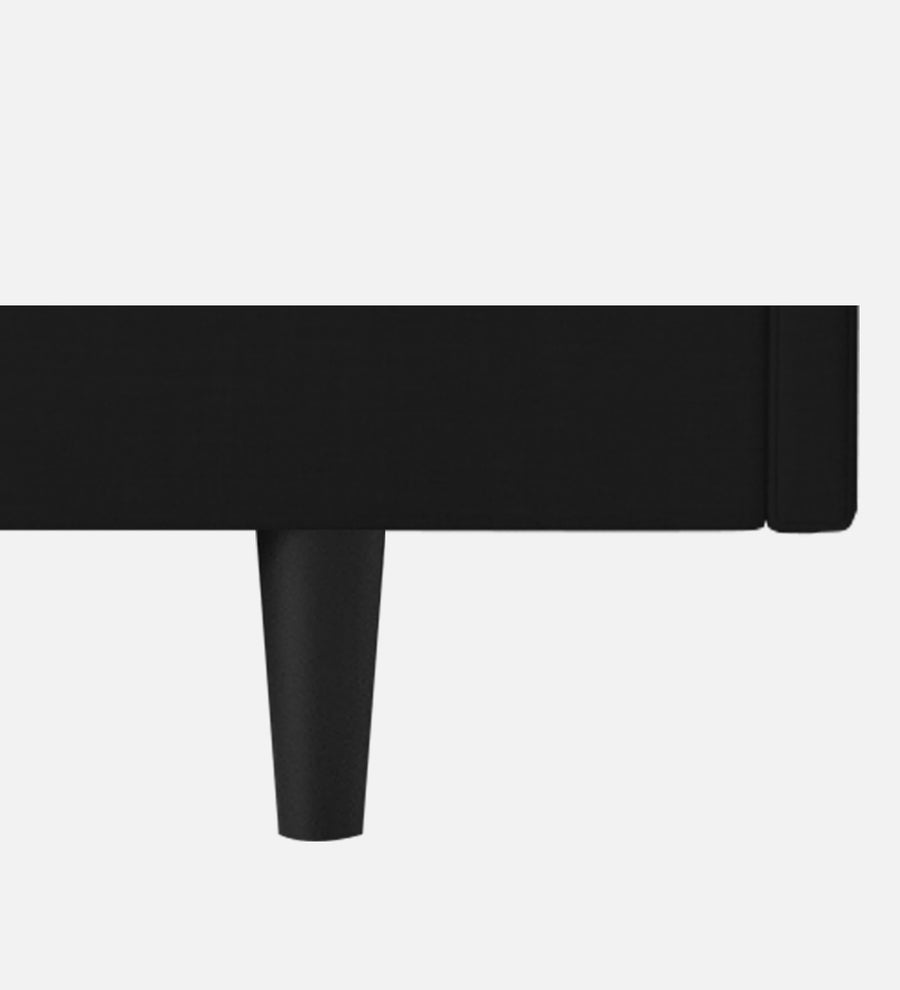 Basi Fabric Upholstered King Size Bed In Zed Black Colour - Febonic Living