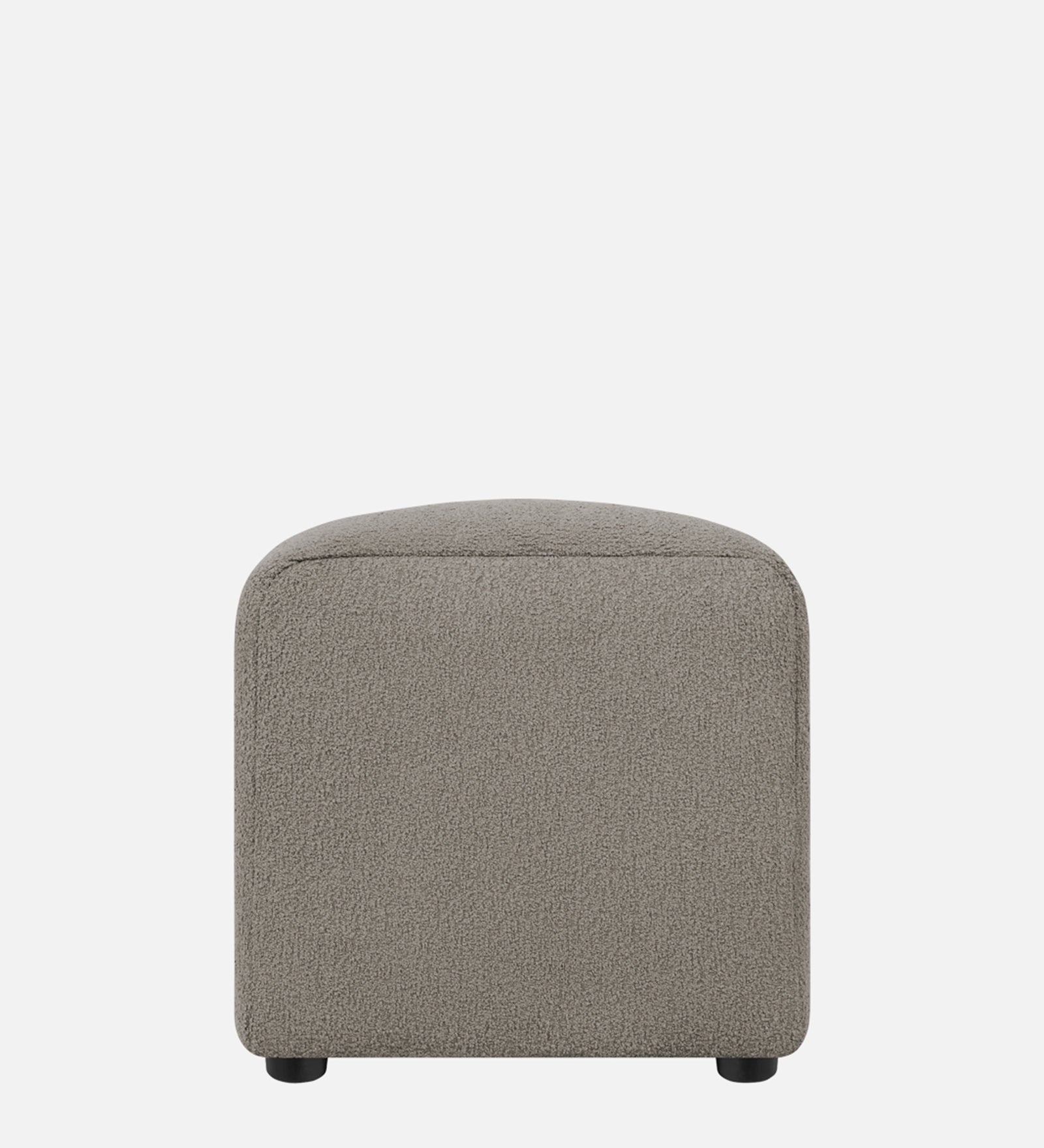 Rexi Fur Fabric Bench in Cement Beige Colour