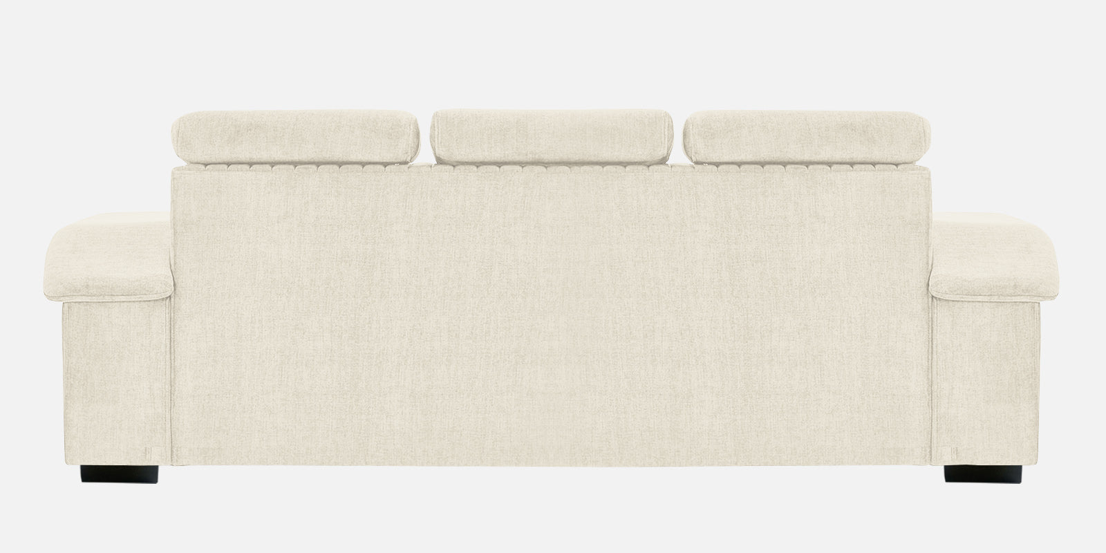 Draco Fabric 3 Seater Sofa In Ivory Cream Colour - Febonic Living