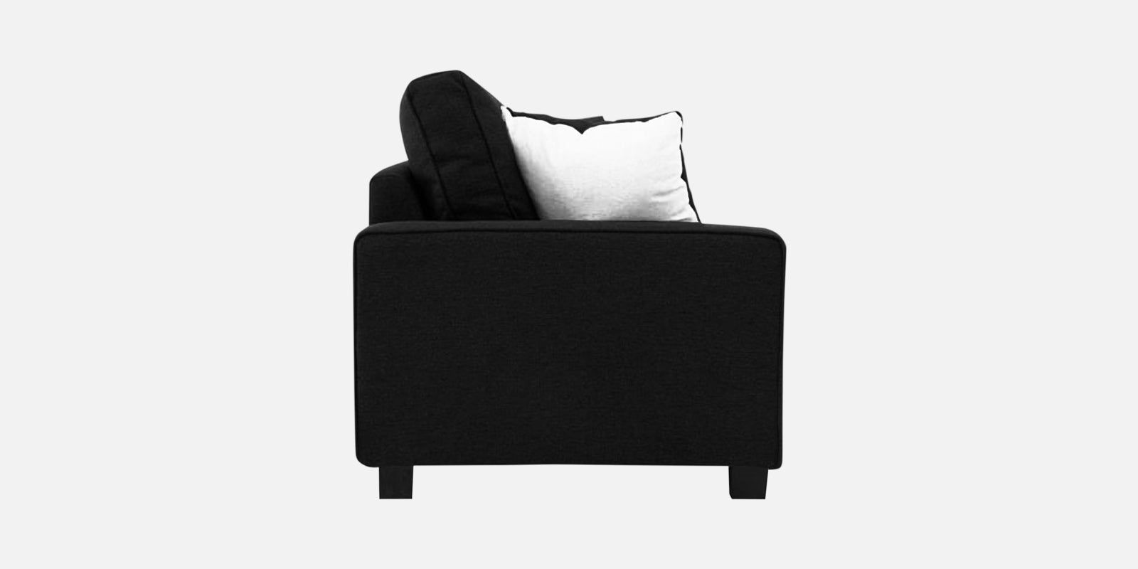 Ladybug Fabric 2 Seater Sofa In Zed Black Colour