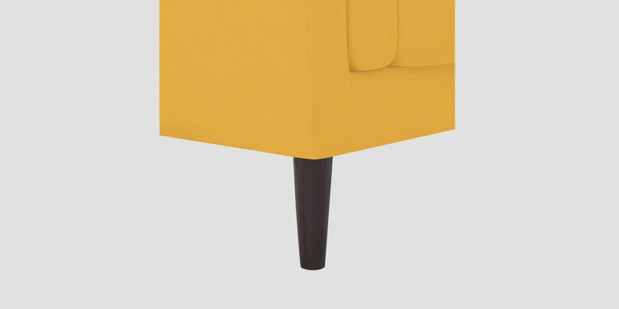 Creata Fabric Lhs Sectional Sofa 2 Lounger In Bold Yellow Colour - Febonic Living