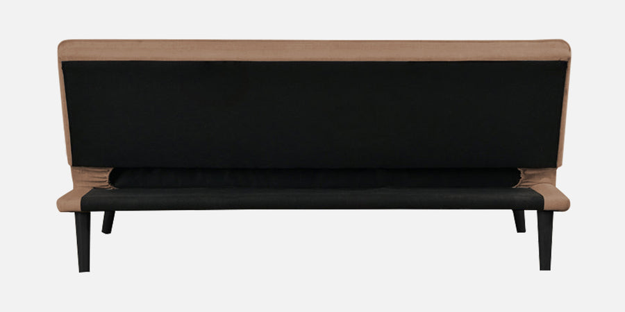 Toner Fabric 3 Seater Convertible Sofa Cum Bed In Cosmic Beige Colour - Febonic Living