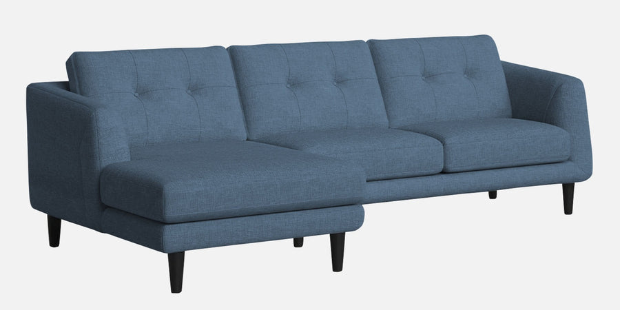 Natasha Velvet Rhs Sectional Sofa 3 Lounger In Oxford Blue Colour - Febonic Living