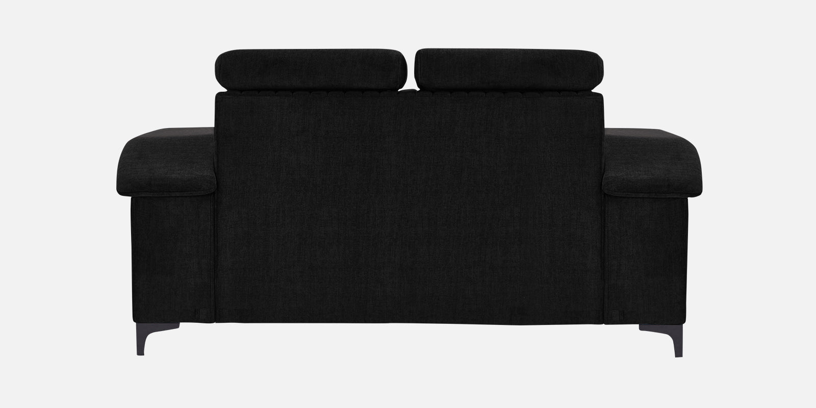 Draco Fabric 2 Seater Sofa in Heather Black Colour