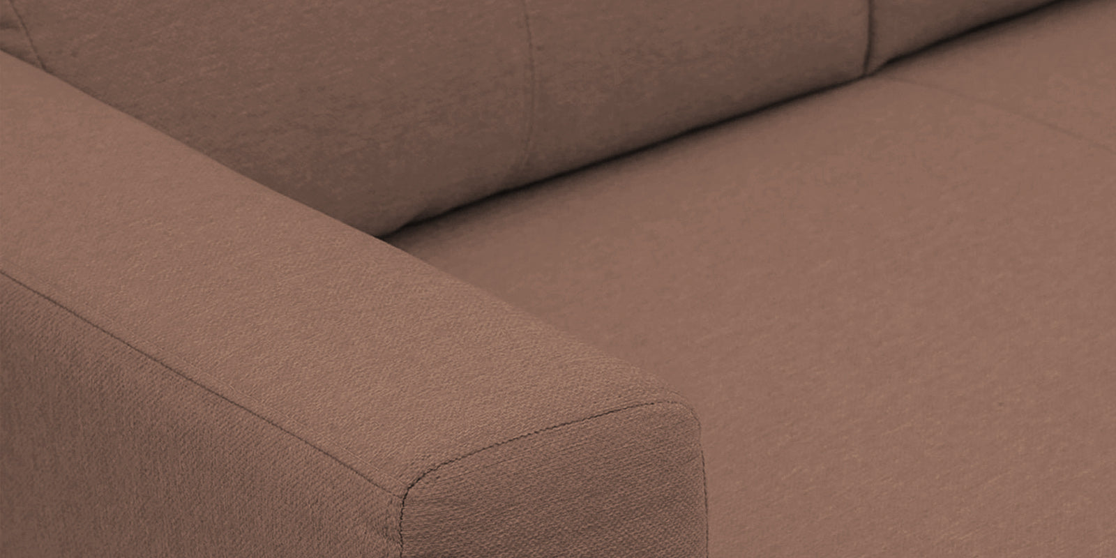 Honor Fabric 2 Seater Sofa In Latte Brown Colour - Febonic Living