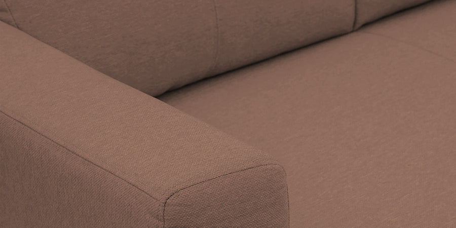 Honor Fabric 2 Seater Sofa In Latte Brown Colour - Febonic Living