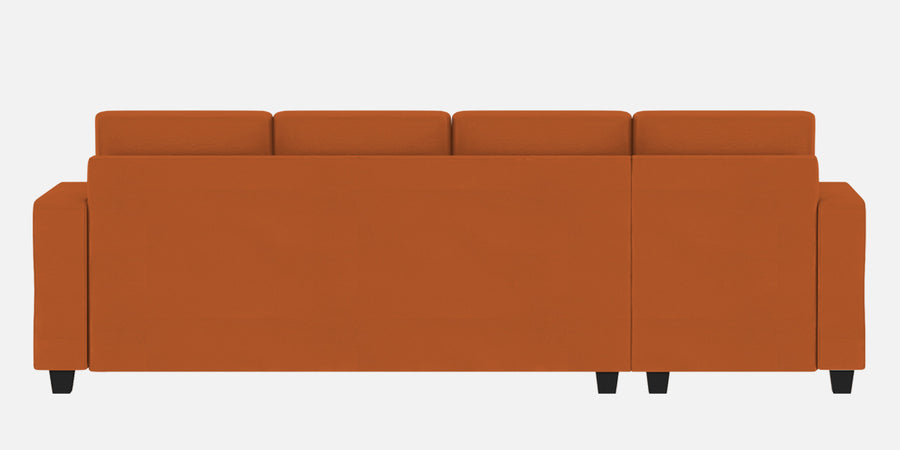 Nabi Fabric Rhs Sectional Sofa 3 Lounger In Vivid Orange Colour - Febonic Living