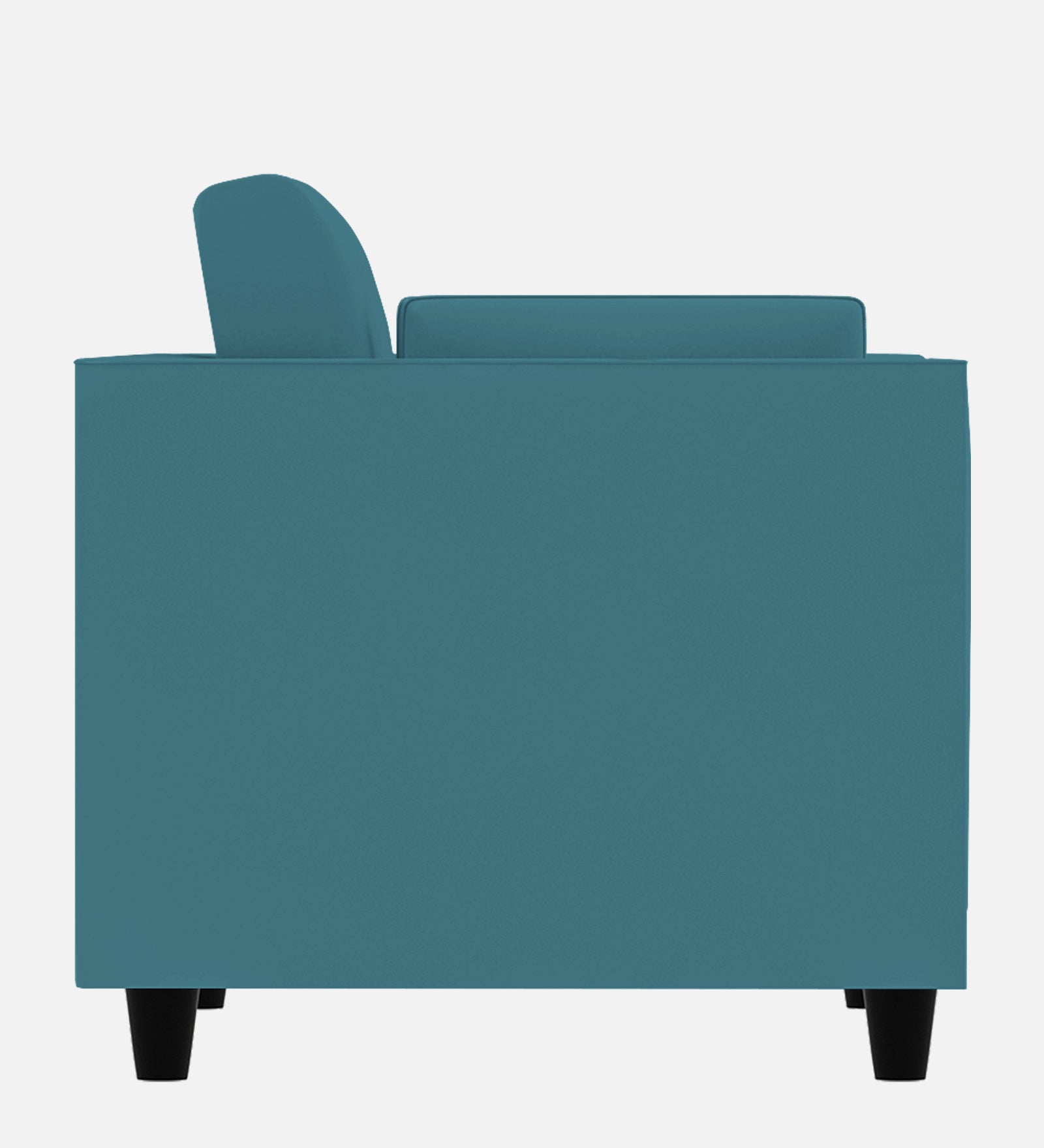 Bristo Velvet 1 Seater Sofa in Aqua Blue Colour