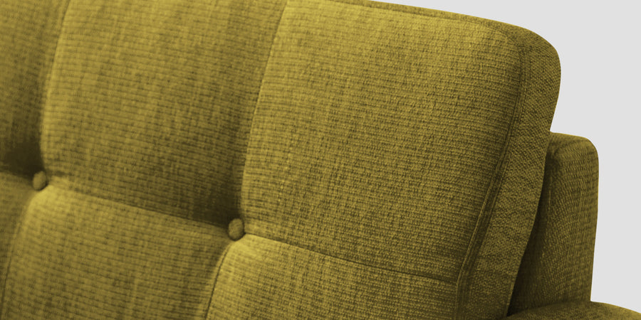 Noha Fabric 2 Seater Sofa In Parrot Green Colour - Febonic Living