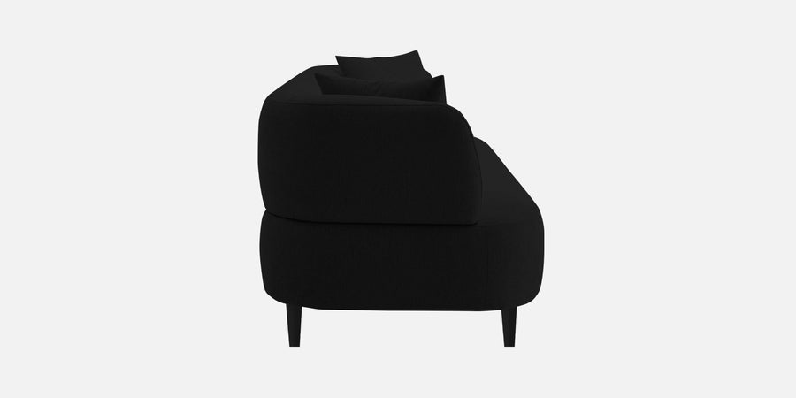 Carson Fabric 3 Seater Sofa In Heather Black Colour - Febonic Living