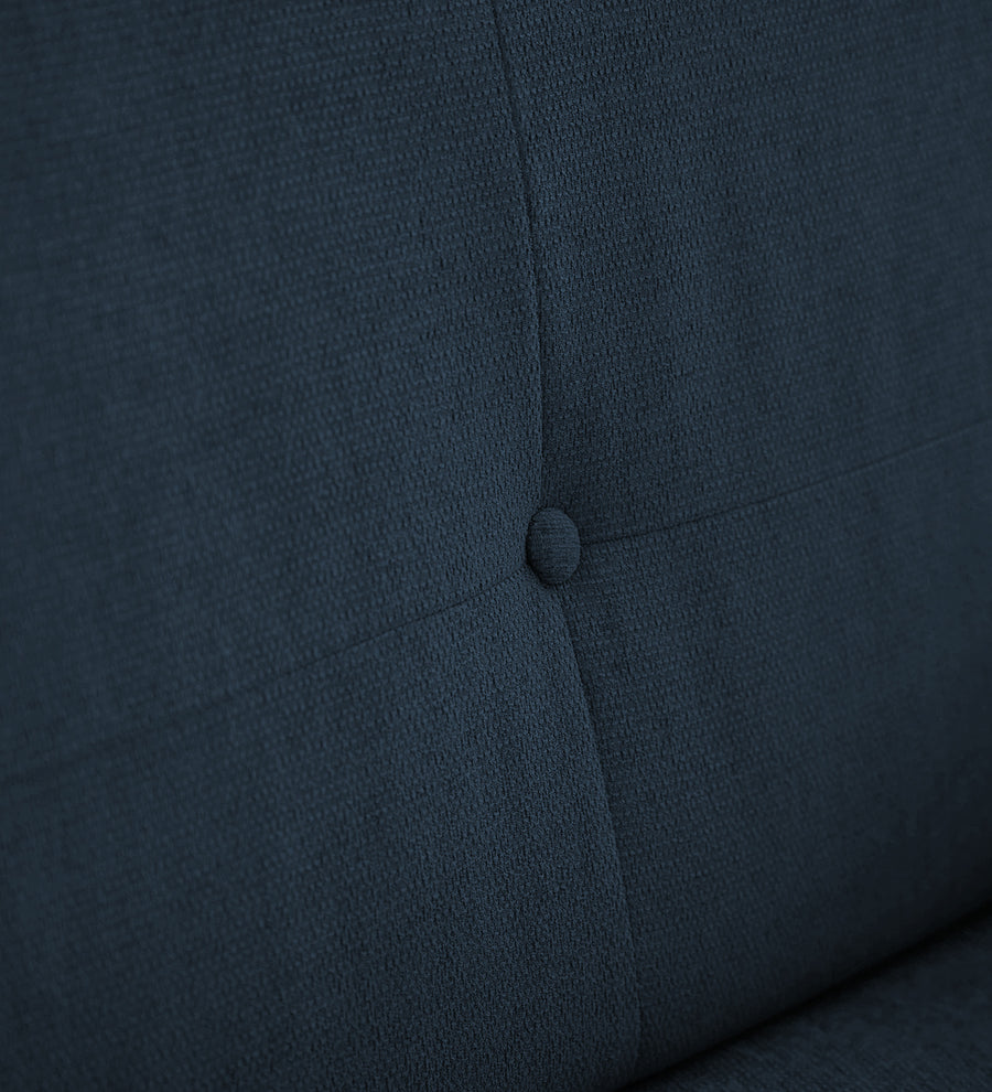 Noha Fabric 1 Seater Sofa In Light Blue Colour - Febonic Living