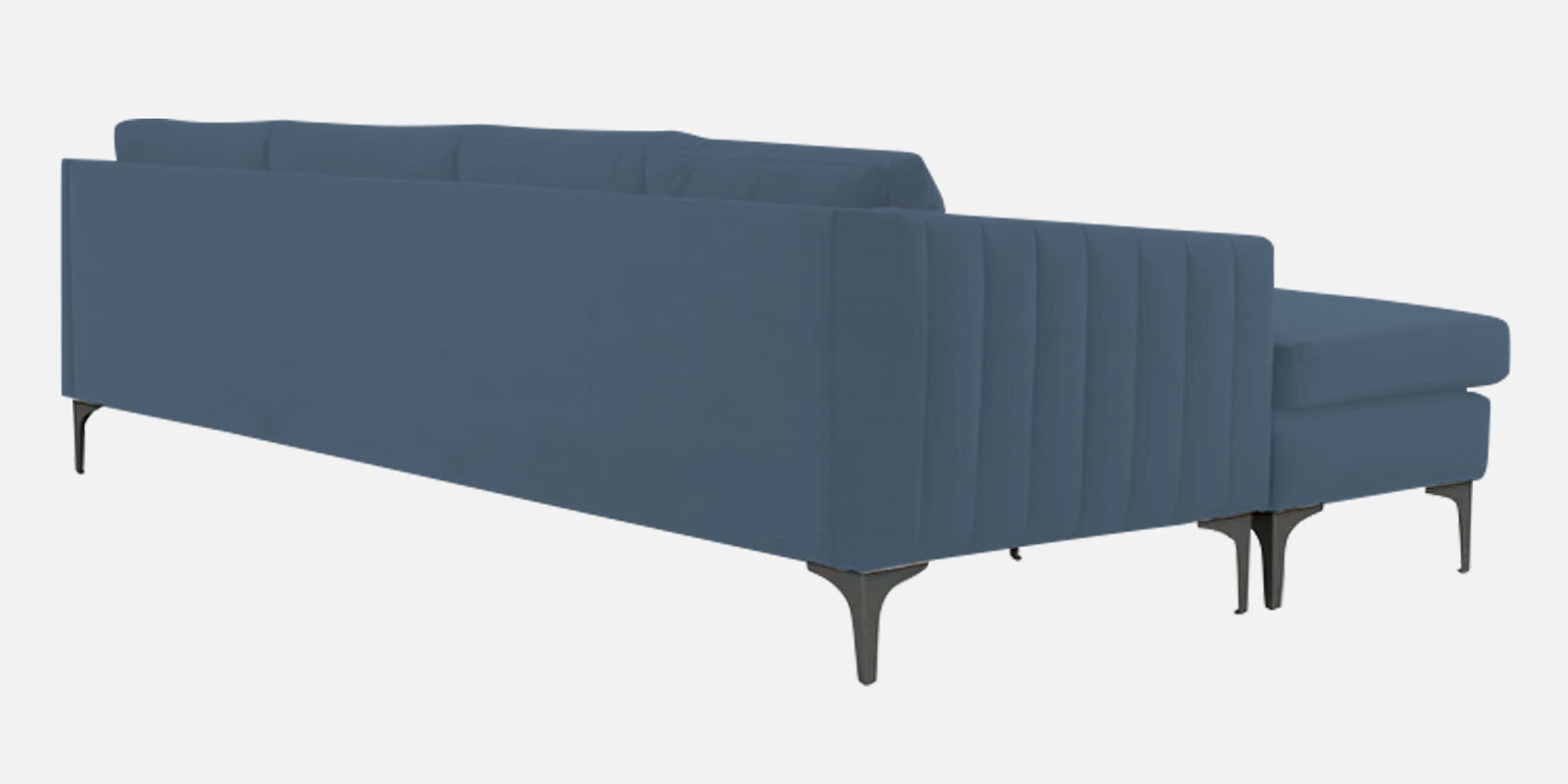 Haru Fabric RHS Sectional Sofa (3+Lounger) in Oxford Blue Colour