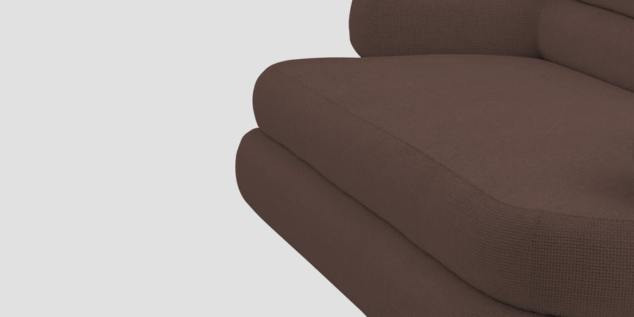 Wener Fabric 2 Seater Sofa In Caramel Brown Colour - Febonic Living