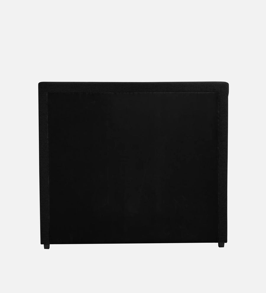 Pollen Fabric Upholstered Queen Size Bed In Zed Black Colour - Febonic Living