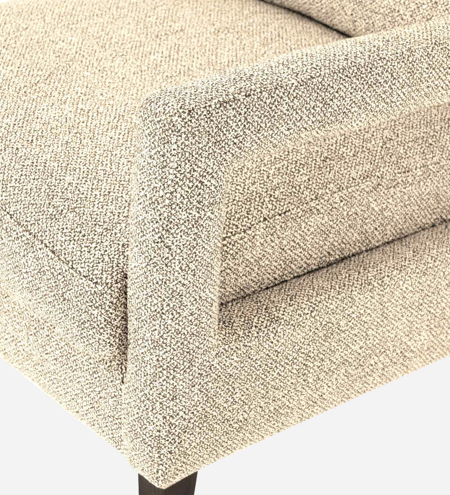 Olsen Fabric Arm Chair In Ivory Cream Colour - Febonic Living