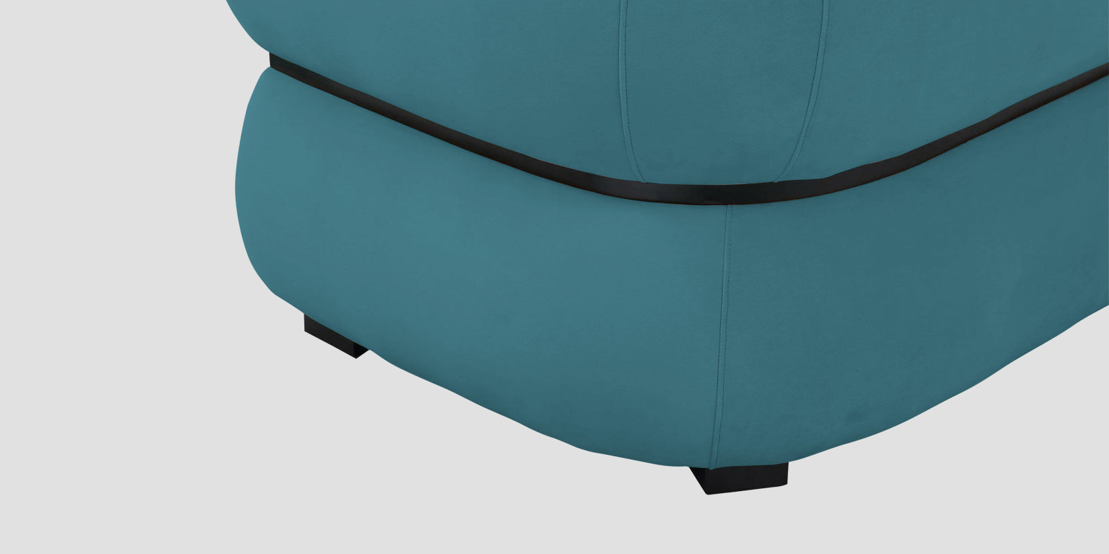 Kula Velvet 2 Seater Sofa In Aqua Blue Colour