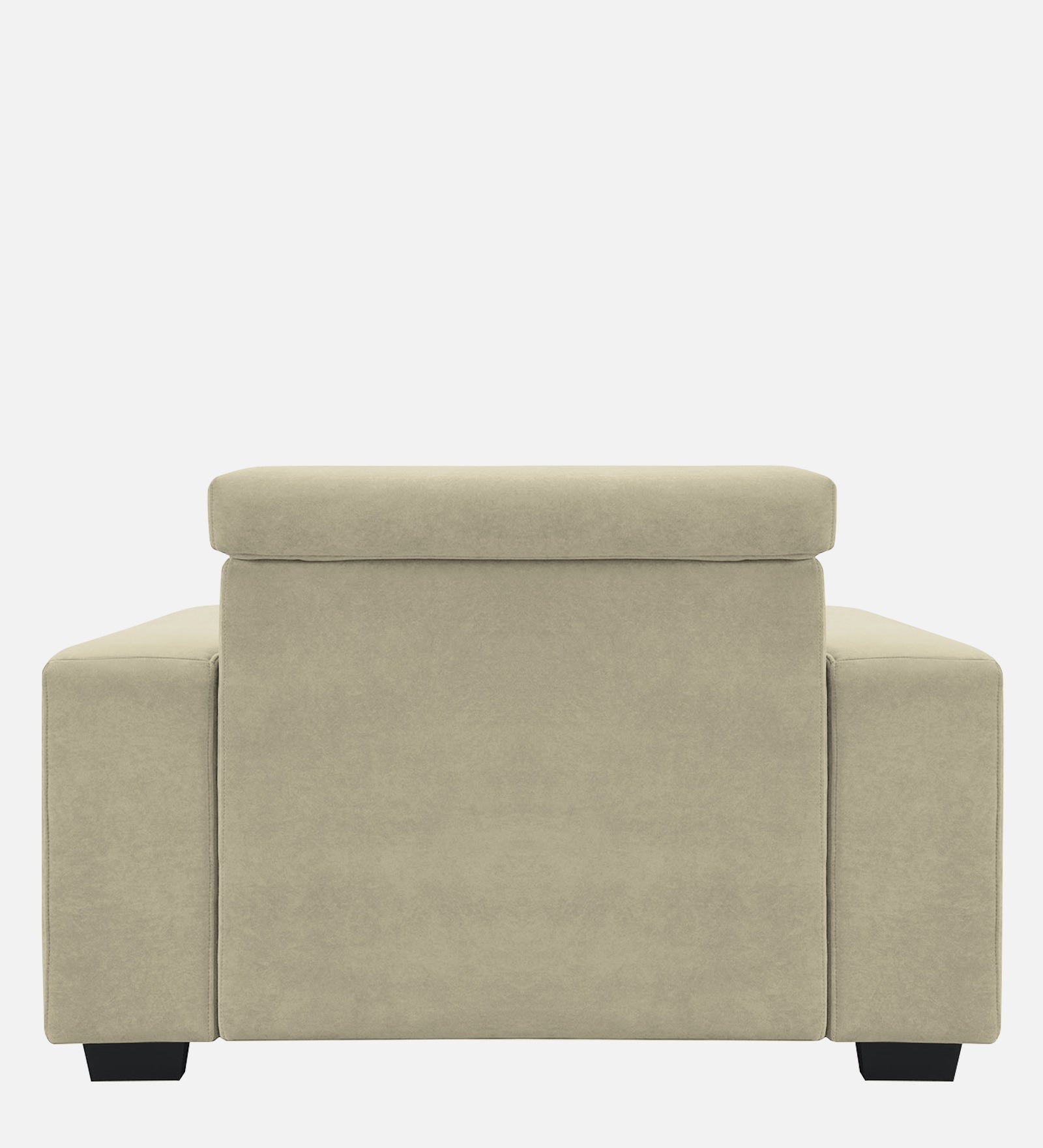 Hiro Fabric 1 Seater Sofa In  Carnival Beige Colour - Febonic Living