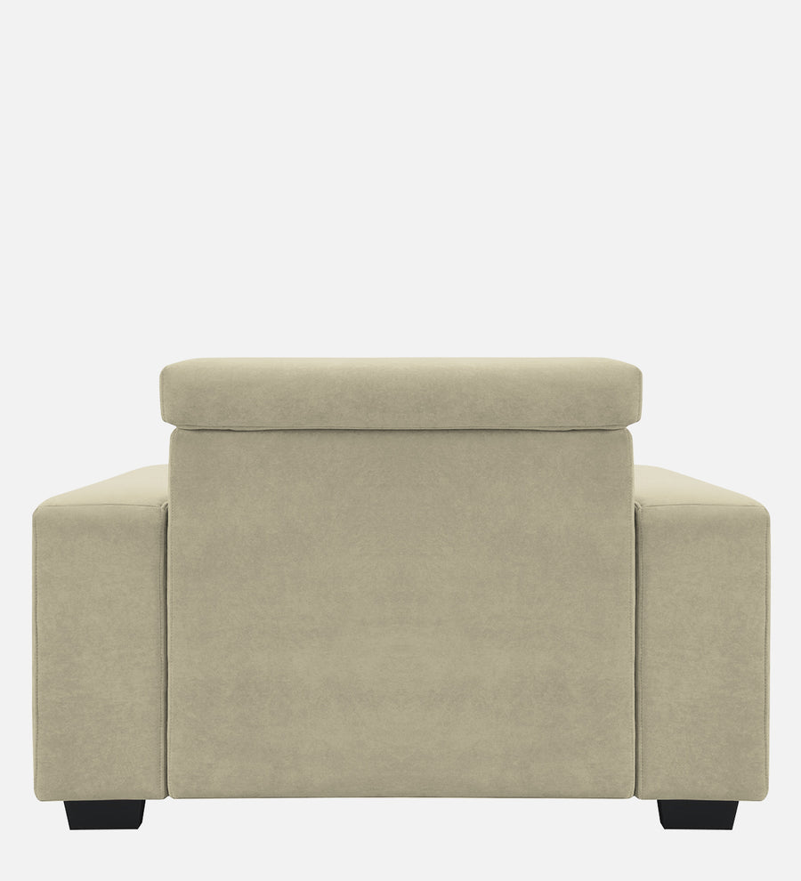 Hiro Fabric 1 Seater Sofa In Carnival Beige Colour - Febonic Living