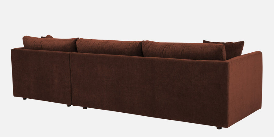 Northern Fabric Lhs Sectional Sofa 3 Lounger In Coffee Brown Colour - Febonic Living