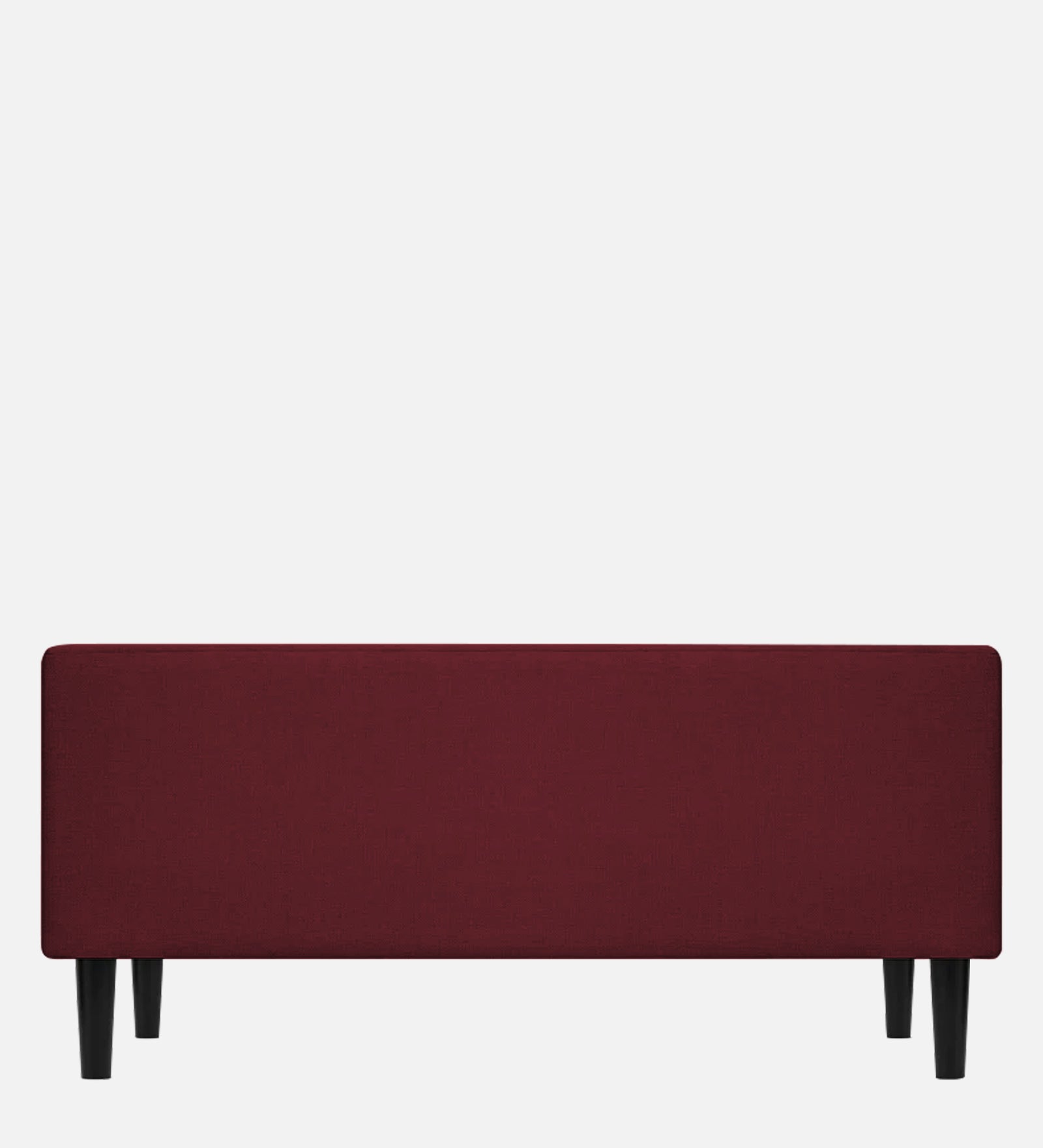 Maya Fabric Bench In Blood Maroon Colour