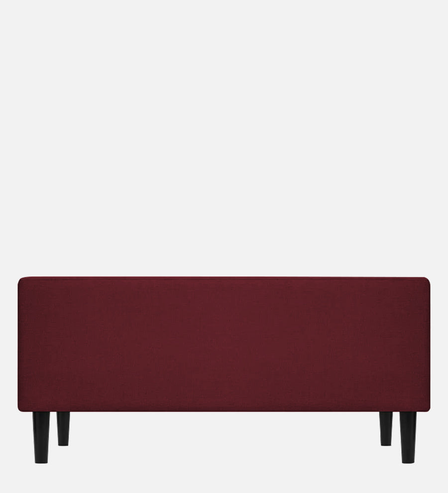 Maya Fabric Bench In Blood Maroon Colour - Febonic Living