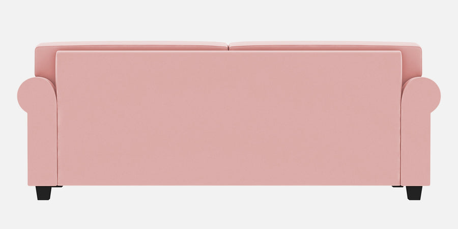Numonk Velvet 3 Seater Sofa In Millennial Pink Colour - Febonic Living