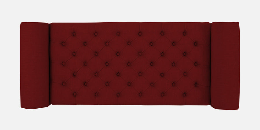 Nowia Fabric 2 Seater Recamier In Blood Maroon Colour With Storage - Febonic Living